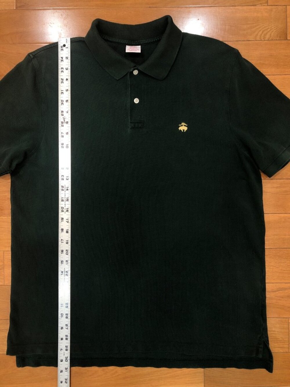 Brooks Brothers 100% Supima Cotton Performance Short Sleeve Green Polo Shirt XL - Picture 3 of 8